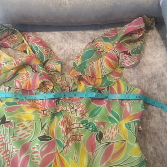 Colorful BCBG MAC Azria size 4 sleeveless dressNWOT - Picture 9 of 13